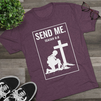 Send Me Unisex Tri-Blend Crew Tee