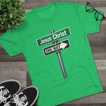 Jesus is The Way Unisex Tri-Blend Crew Tee