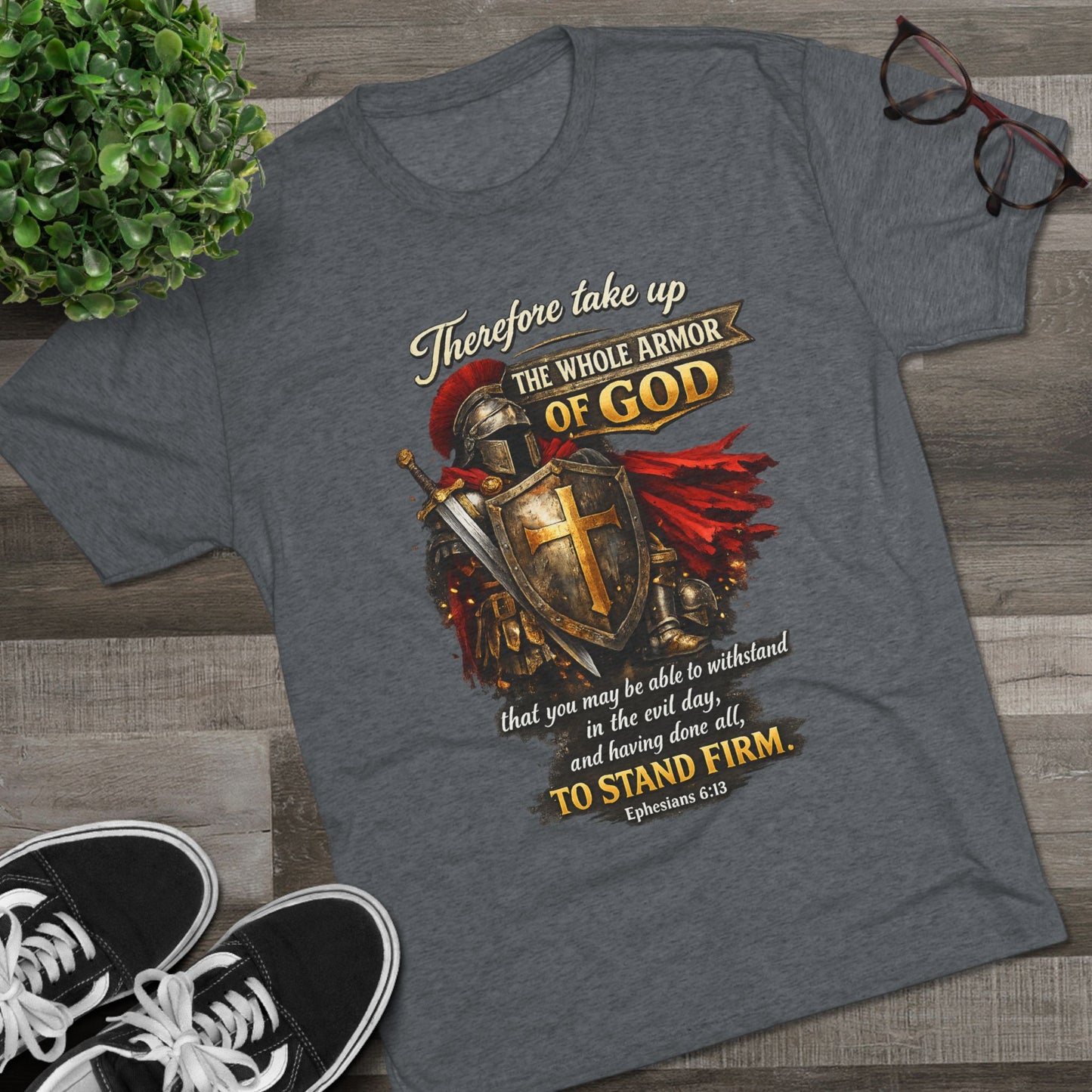 Armor of God Unisex Tri-Blend Crew Tee