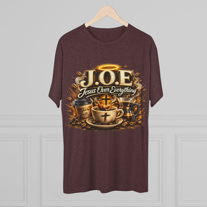 Jesus Over Everything Unisex Tri-Blend Crew Tee