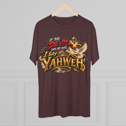 Vintage Yahweh Unisex Tri-Blend Crew Tee