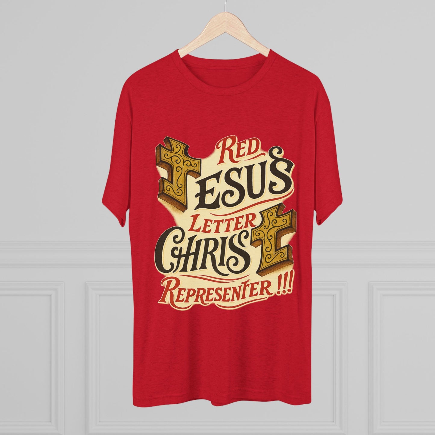 Red Letter Unisex Tri-Blend Crew Tee