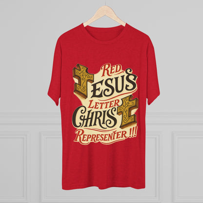 Red Letter Unisex Tri-Blend Crew Tee