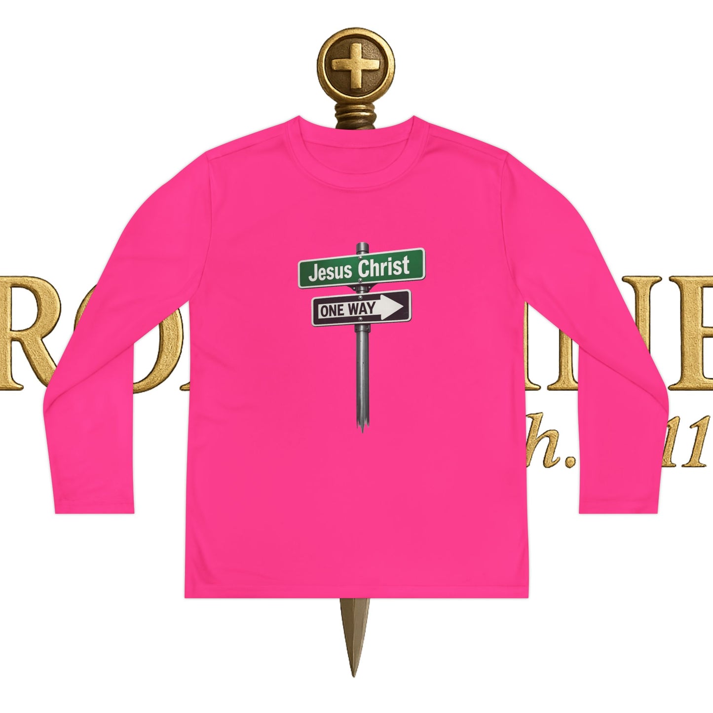 Youth Jesus is The Way Long Sleeve Competitor Tee