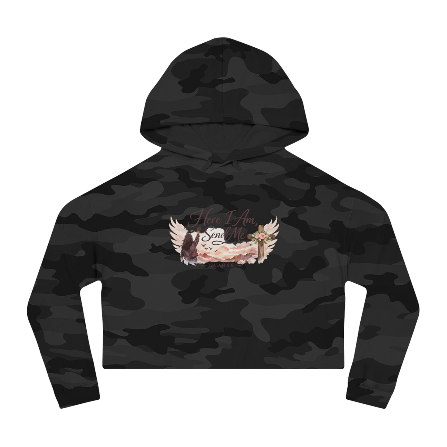 Send Me Women’s Cropped Hooded Sweatshirt