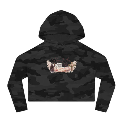 Send Me Women’s Cropped Hooded Sweatshirt