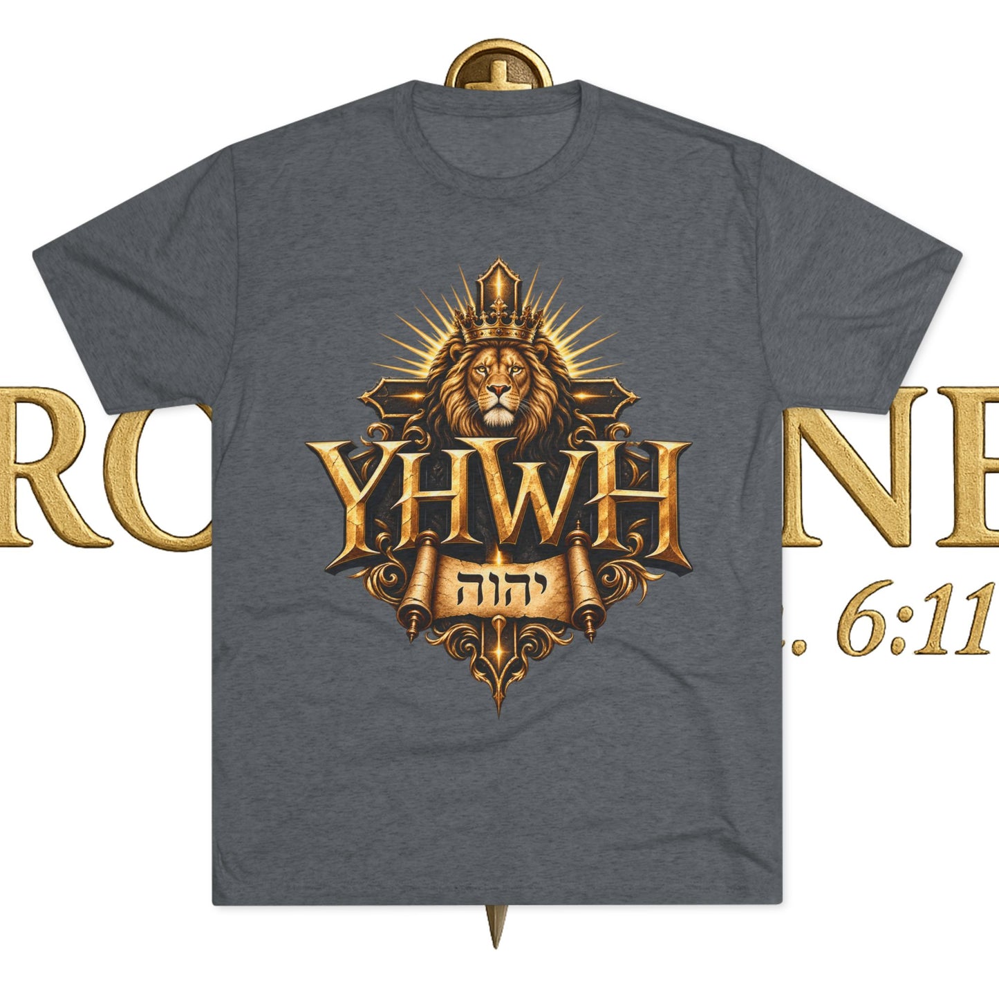 YHWH Unisex Tri-Blend Crew Tee