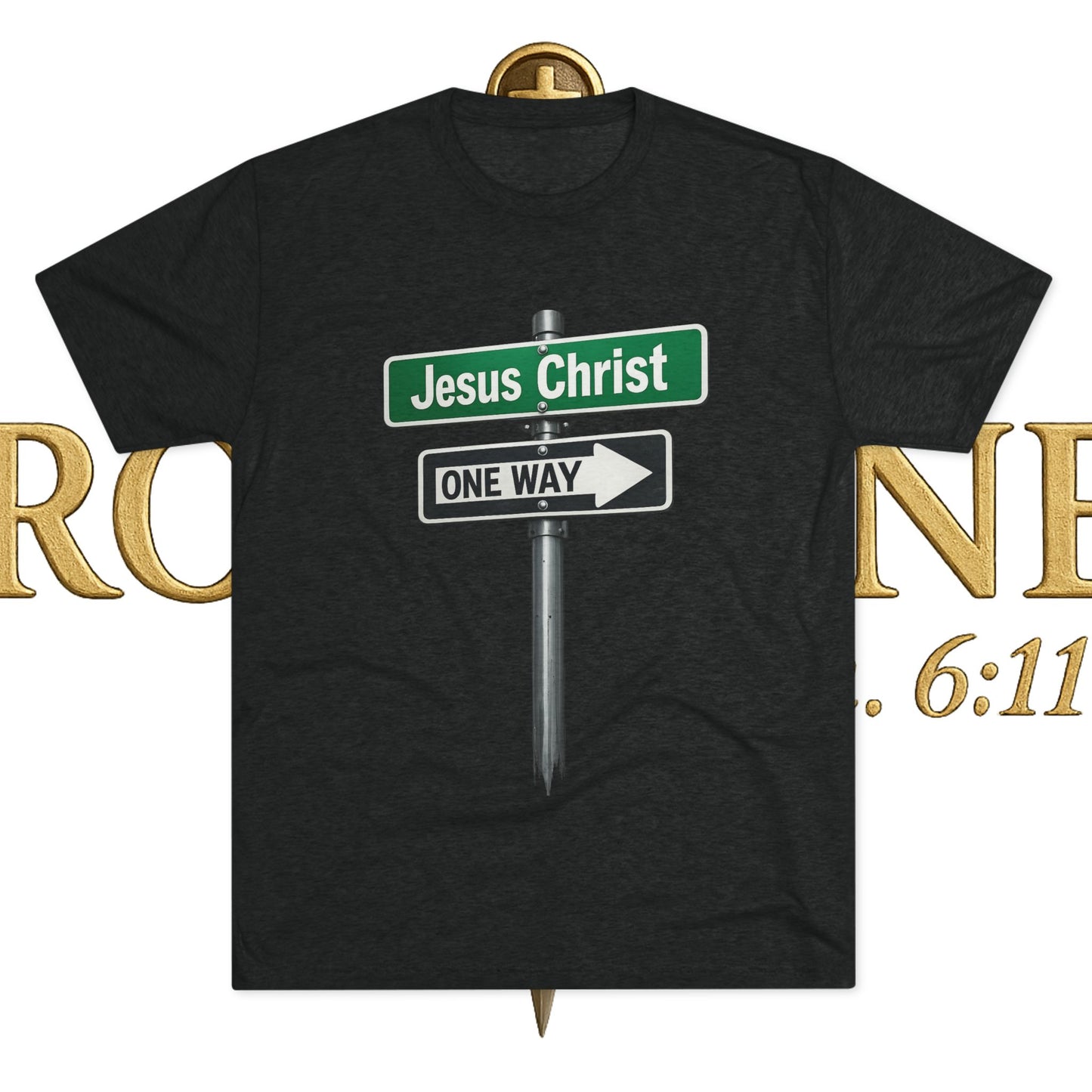 Jesus is The Way Unisex Tri-Blend Crew Tee