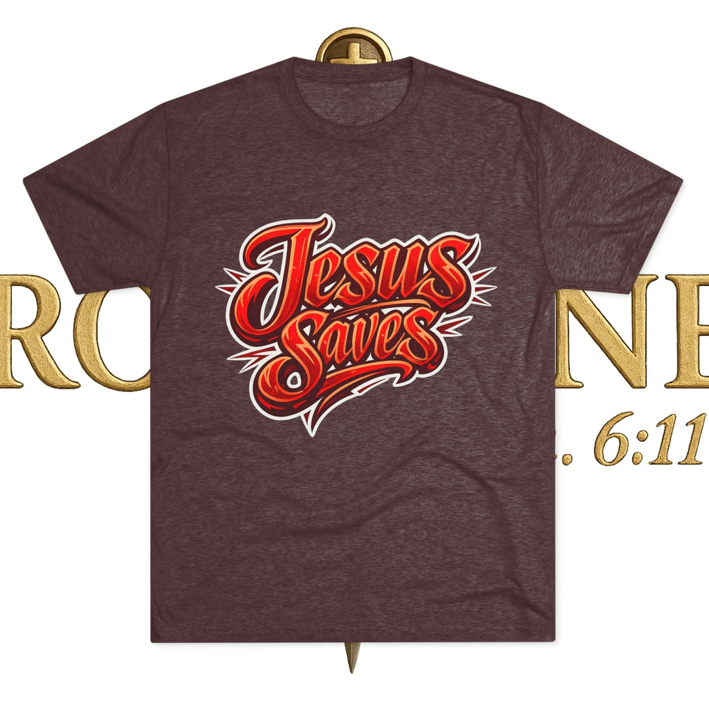 Jesus Saves Unisex Tri-Blend Crew Tee