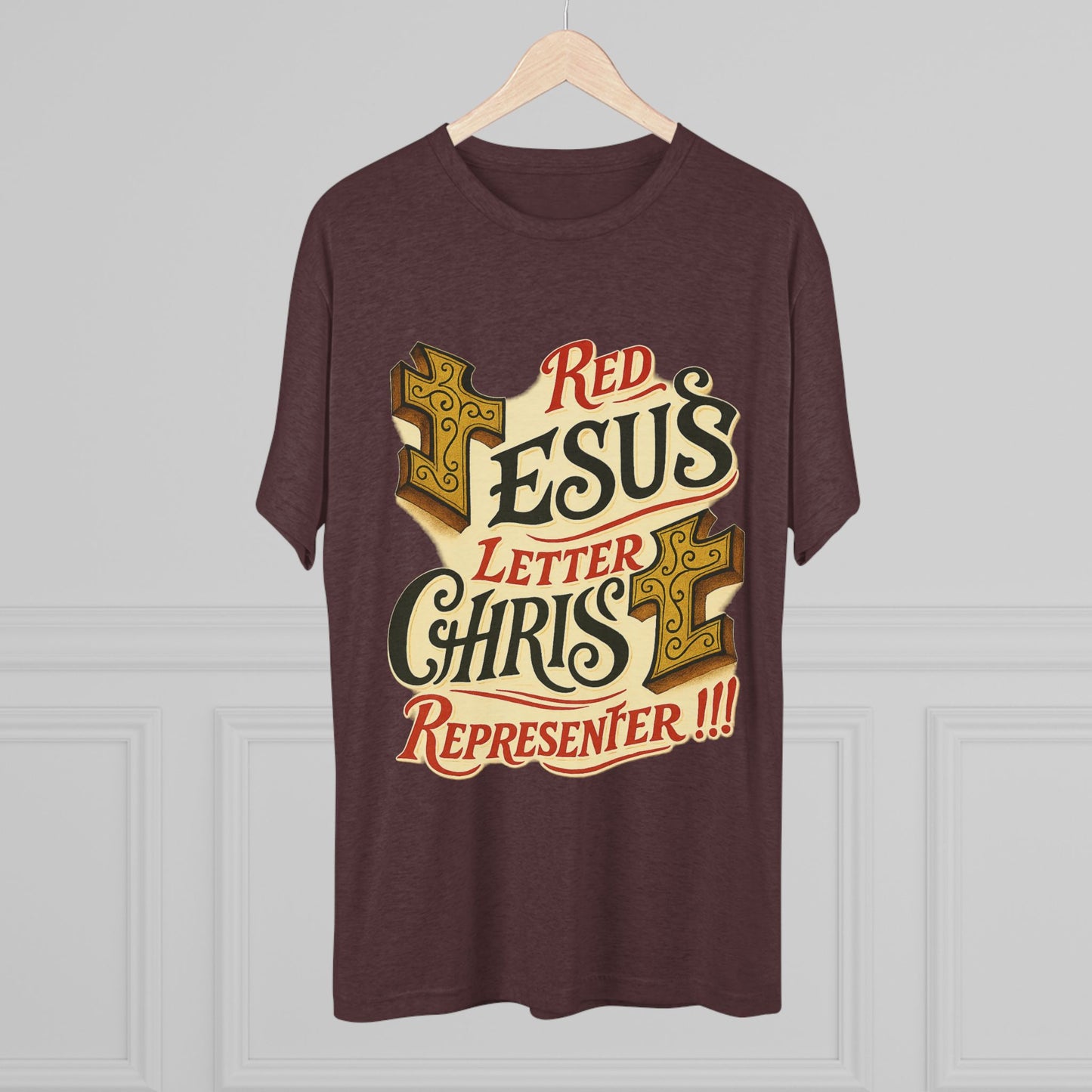 Red Letter Unisex Tri-Blend Crew Tee