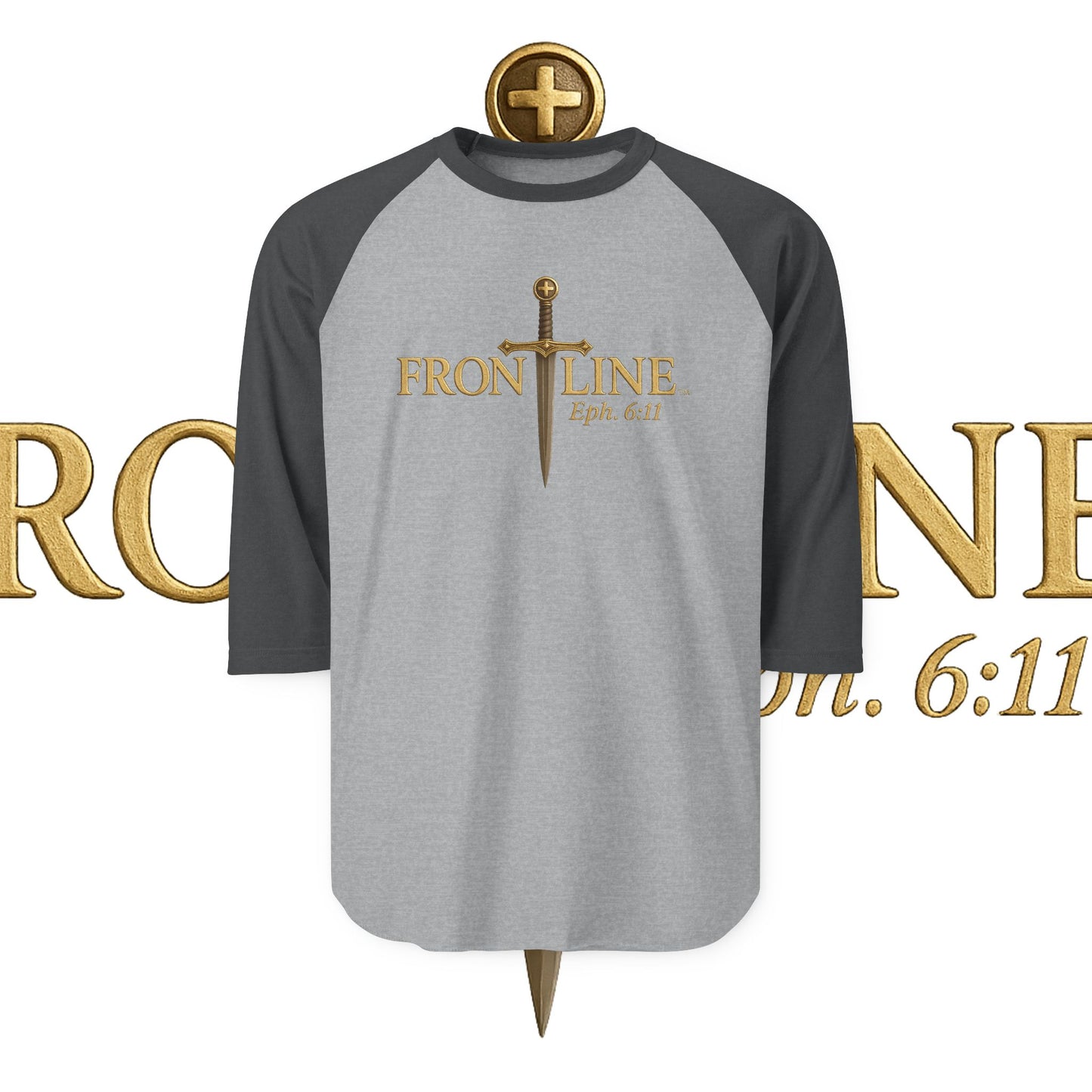 Unisex Frontline Three-Quarter Sleeve Raglan Shirt