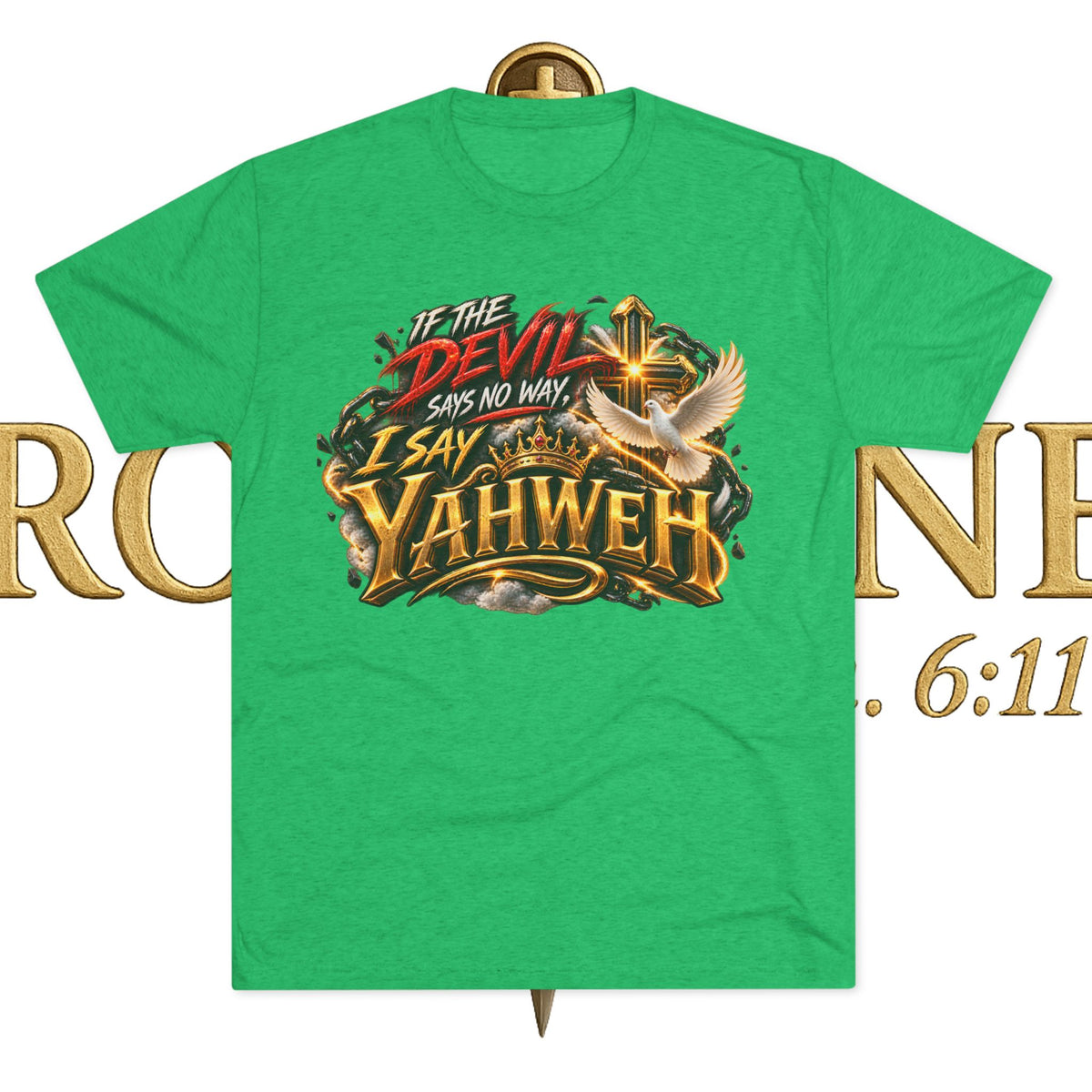 Vintage Yahweh Unisex Tri-Blend Crew Tee