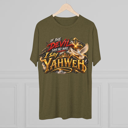Vintage Yahweh Unisex Tri-Blend Crew Tee