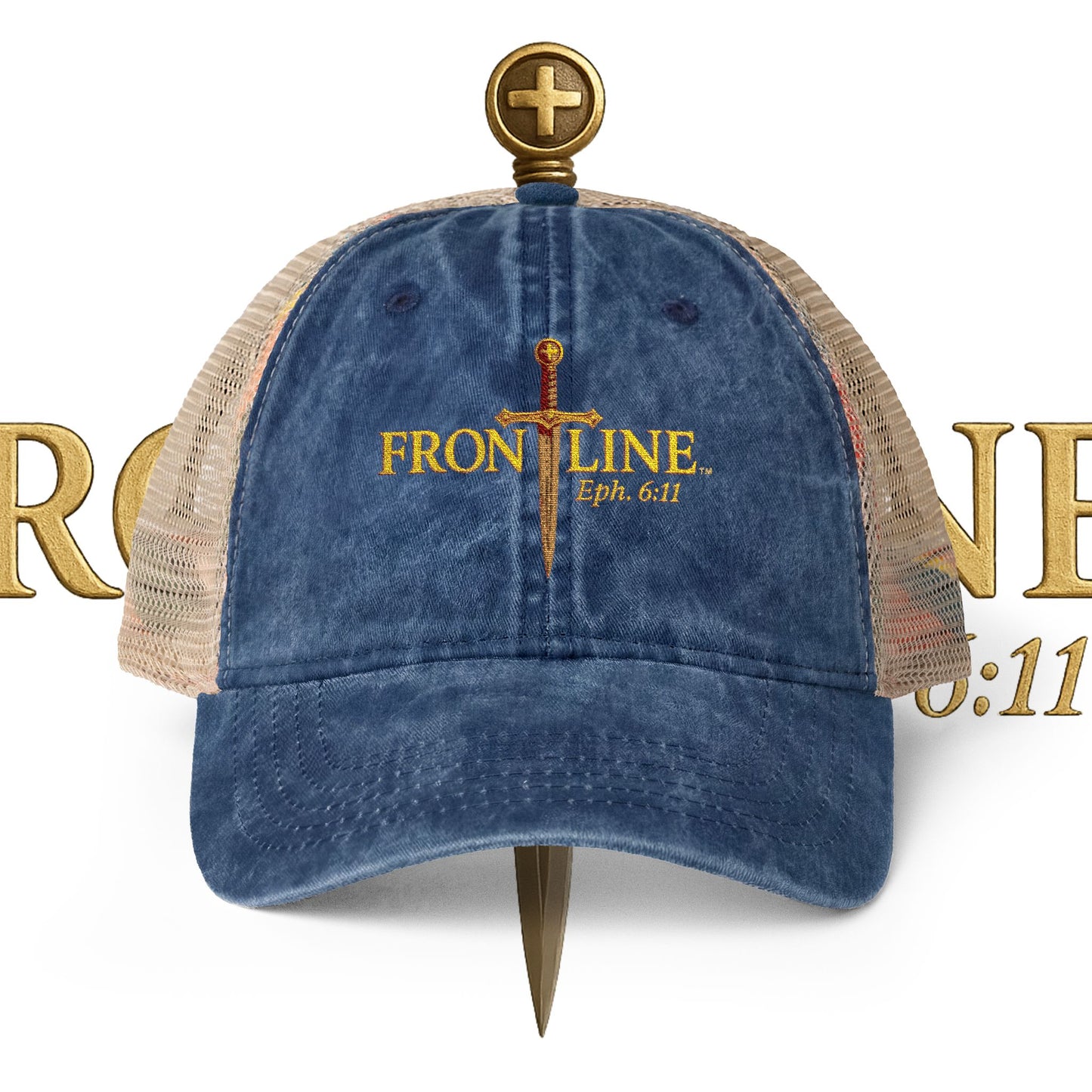 Frontline Women's Washed Mesh-Back Cap