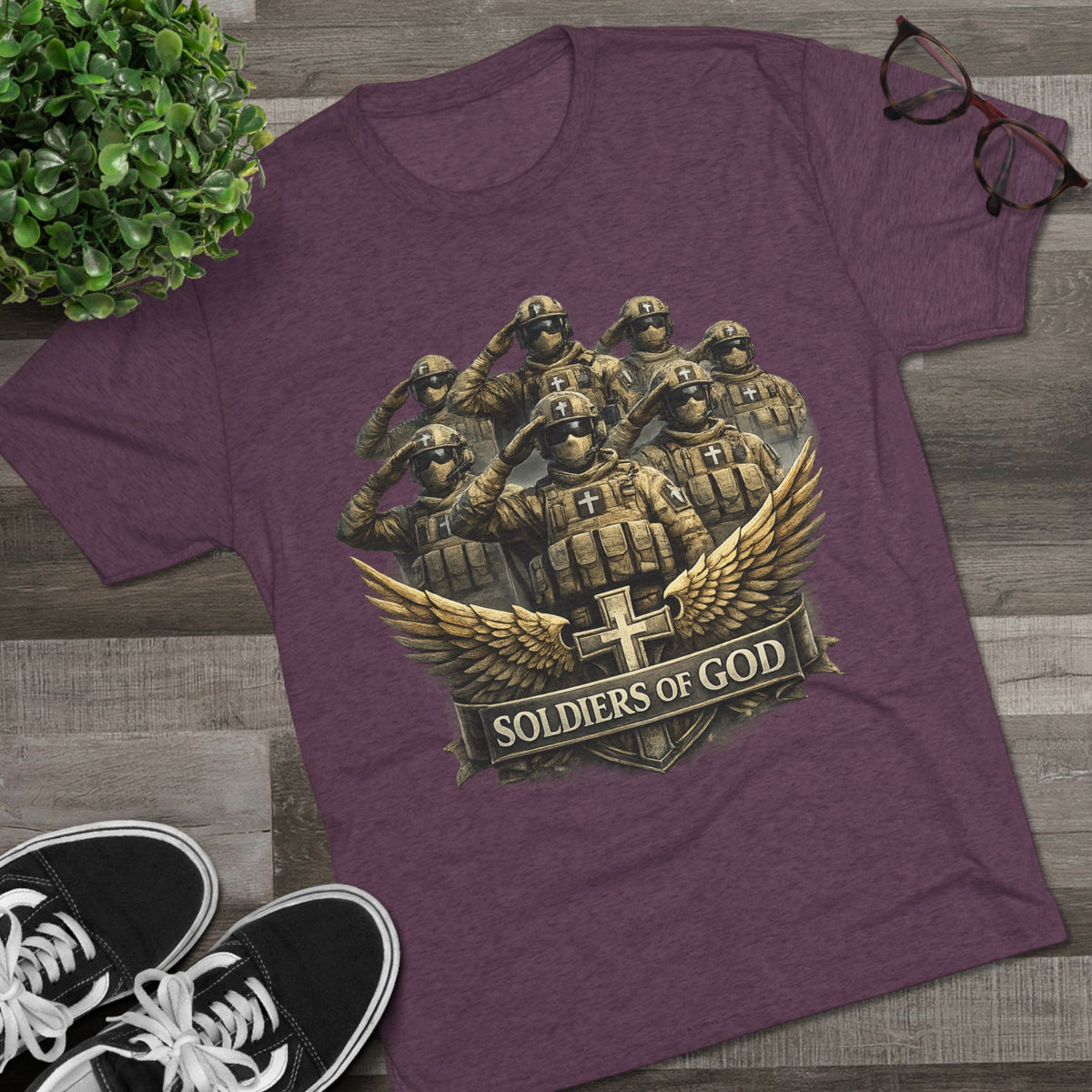 Salute Unisex Tri-Blend Crew Tee