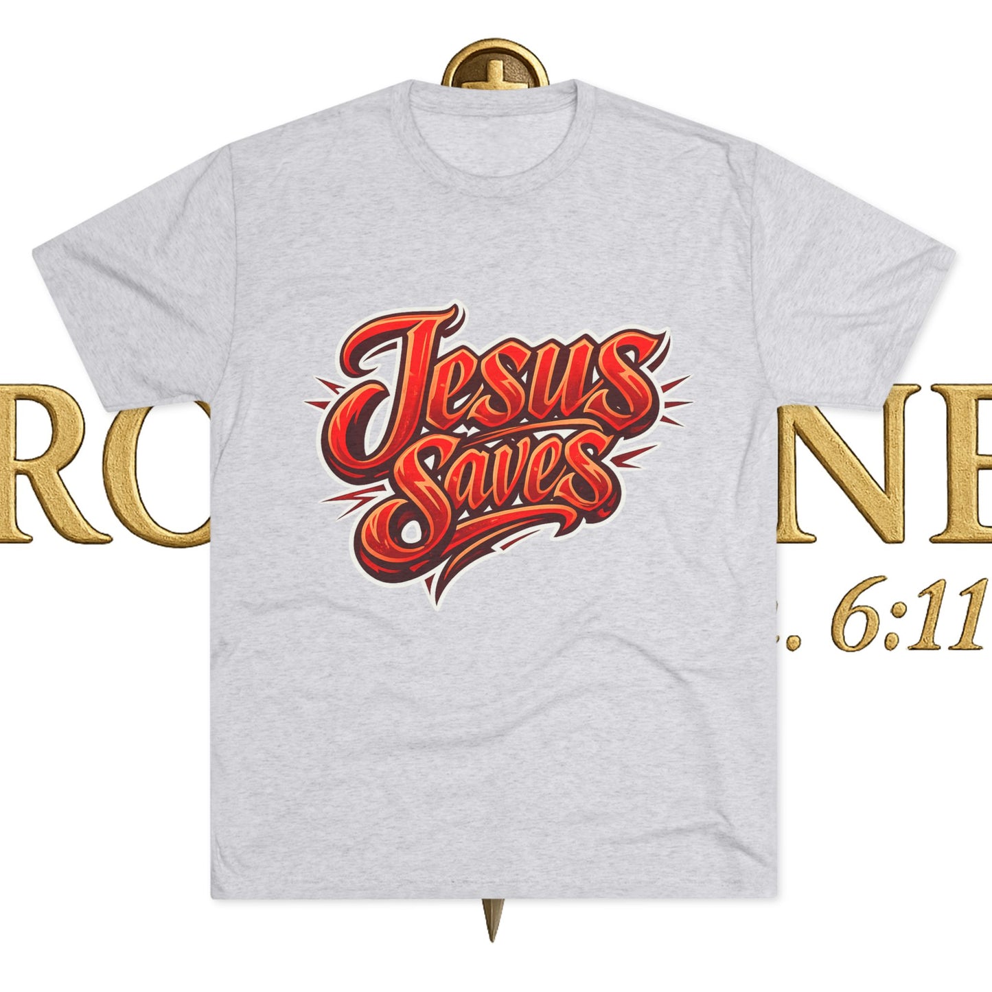 Jesus Saves Unisex Tri-Blend Crew Tee