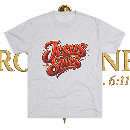 Jesus Saves Unisex Tri-Blend Crew Tee