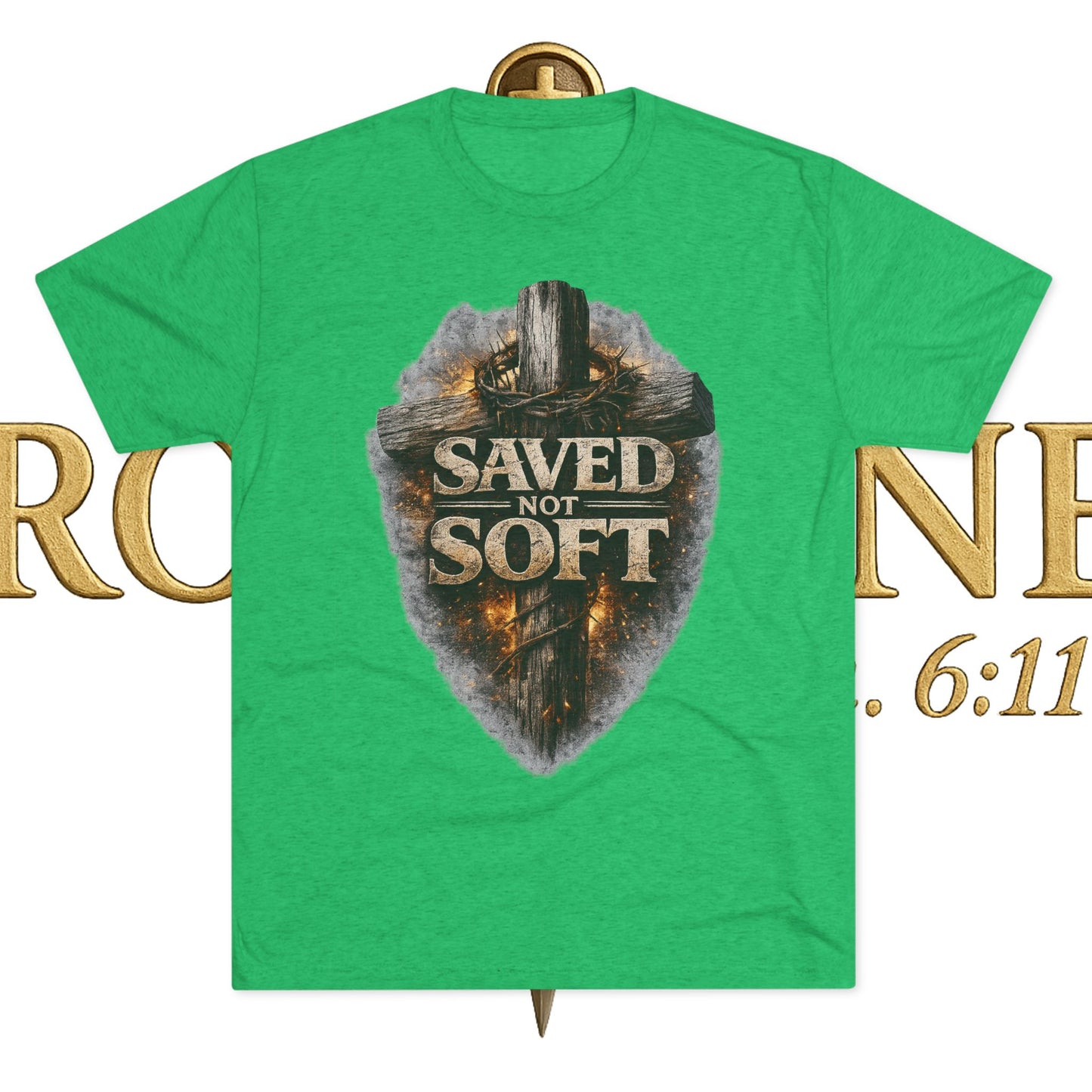 Saved but Not Soft Unisex Tri-Blend Crew Tee