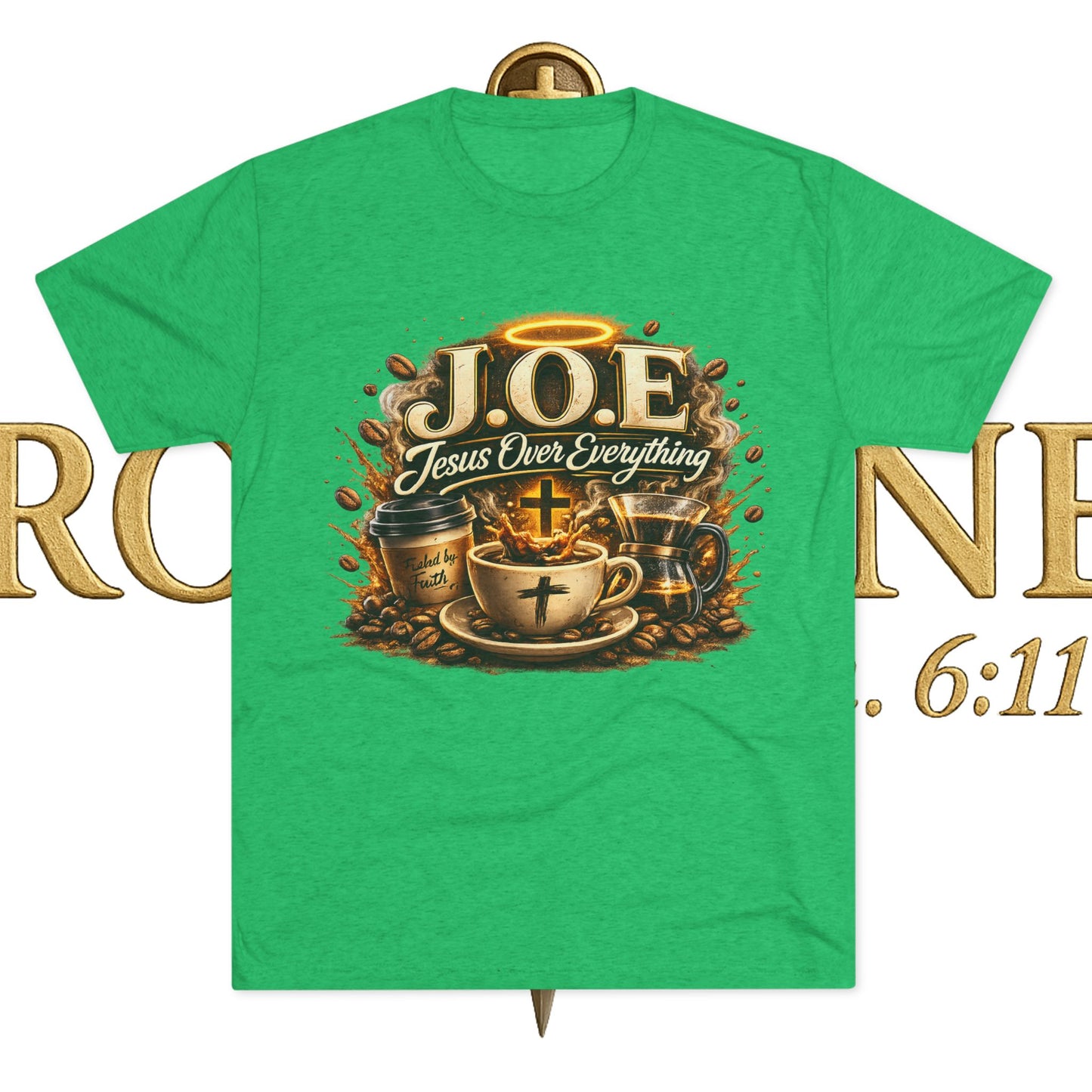 Jesus Over Everything Unisex Tri-Blend Crew Tee