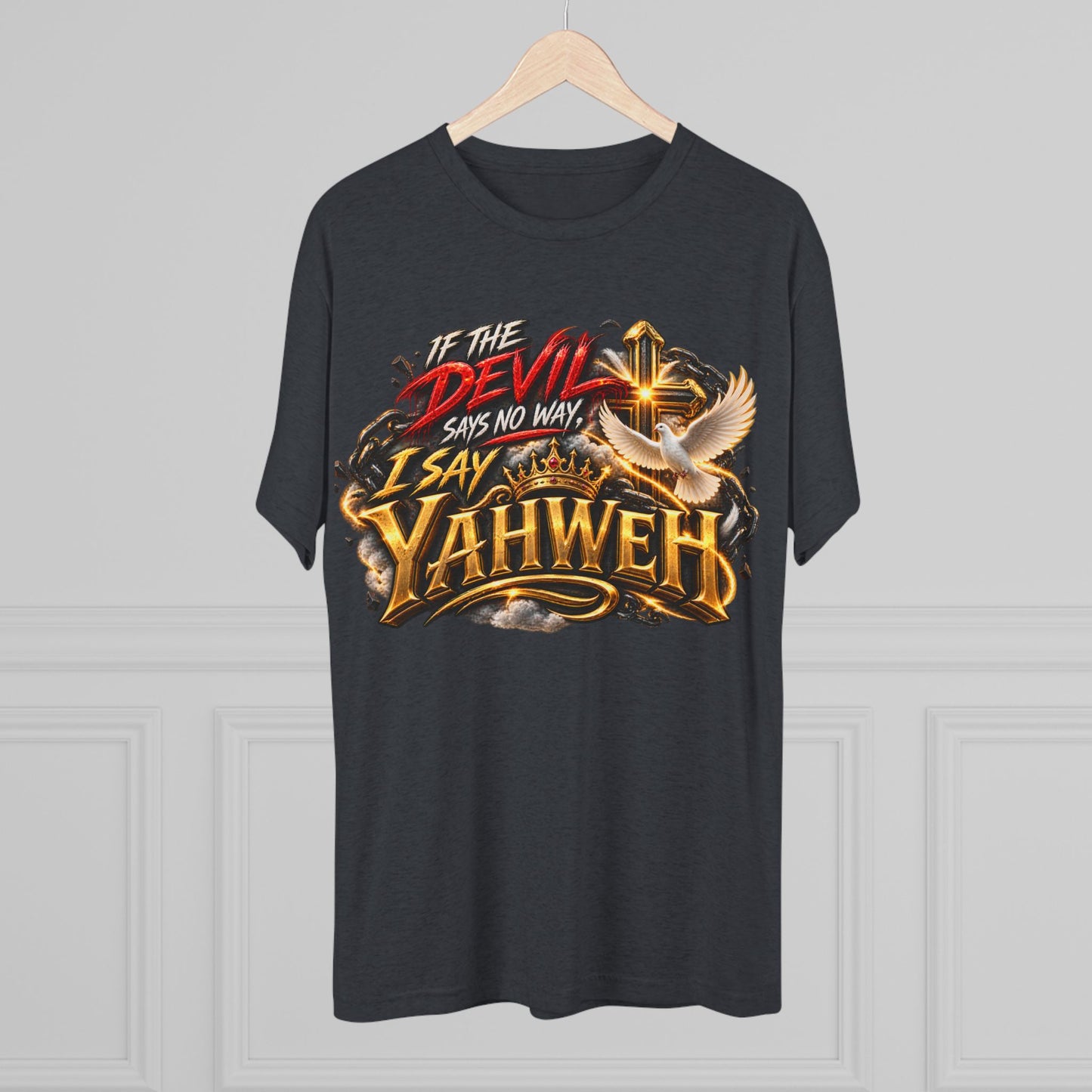 Vintage Yahweh Unisex Tri-Blend Crew Tee