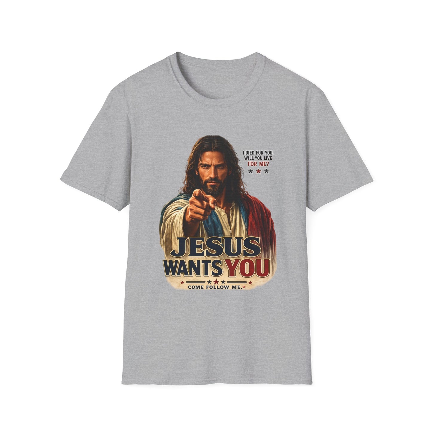 Jesus Wants You Unisex Softstyle T-Shirt