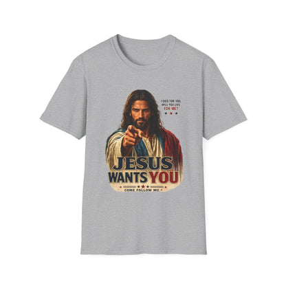 Jesus Wants You Unisex Softstyle T-Shirt