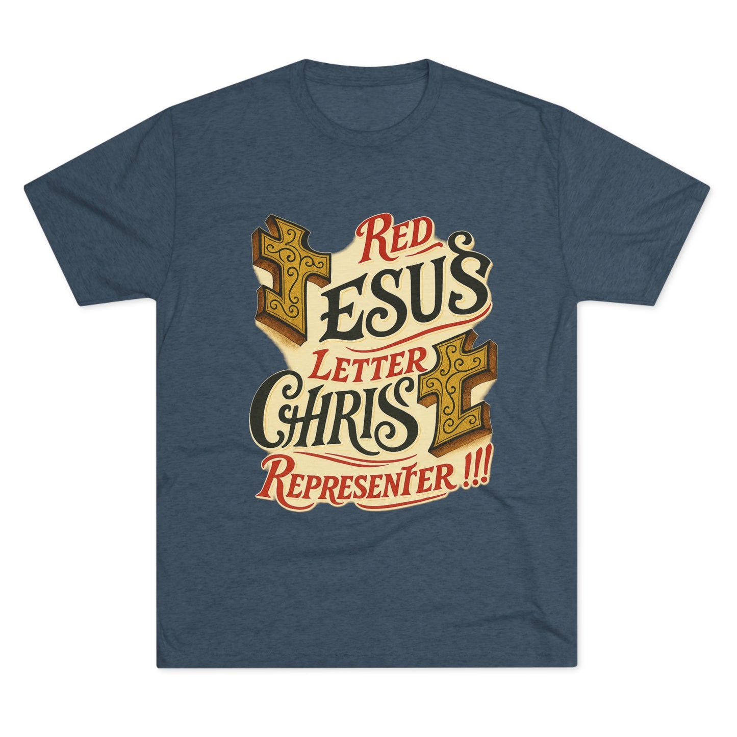 Red Letter Unisex Tri-Blend Crew Tee