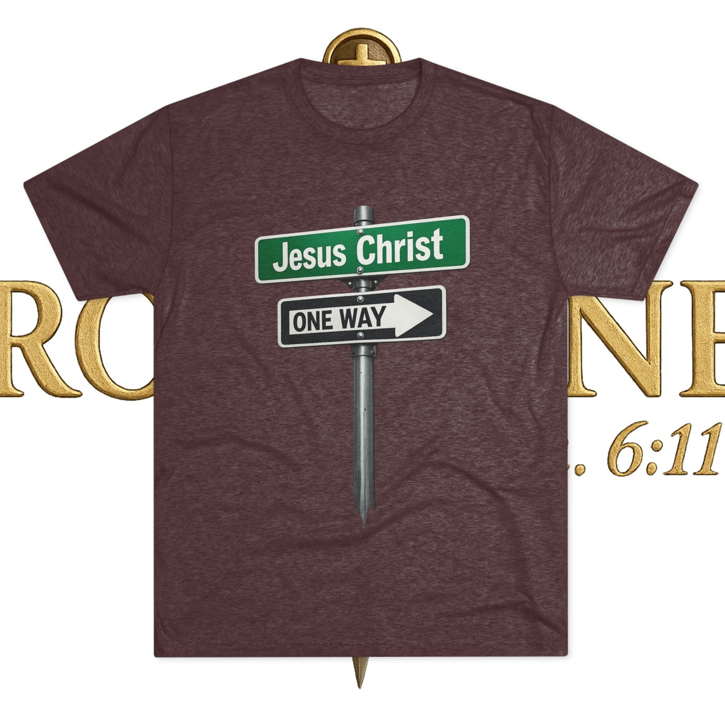 Jesus is The Way Unisex Tri-Blend Crew Tee