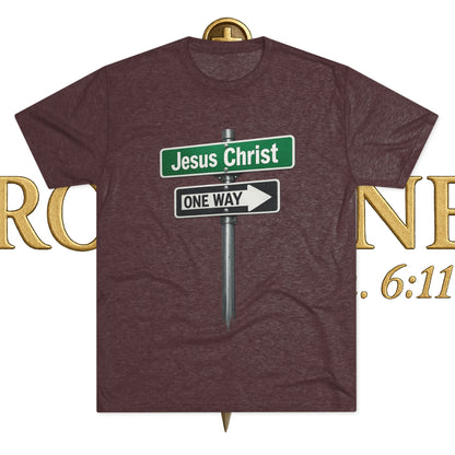 Jesus is The Way Unisex Tri-Blend Crew Tee