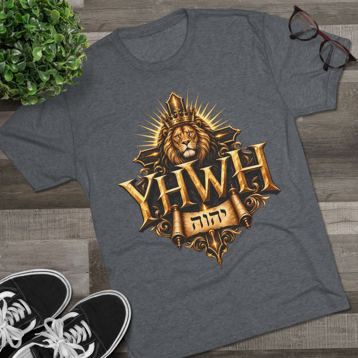 YHWH Unisex Tri-Blend Crew Tee