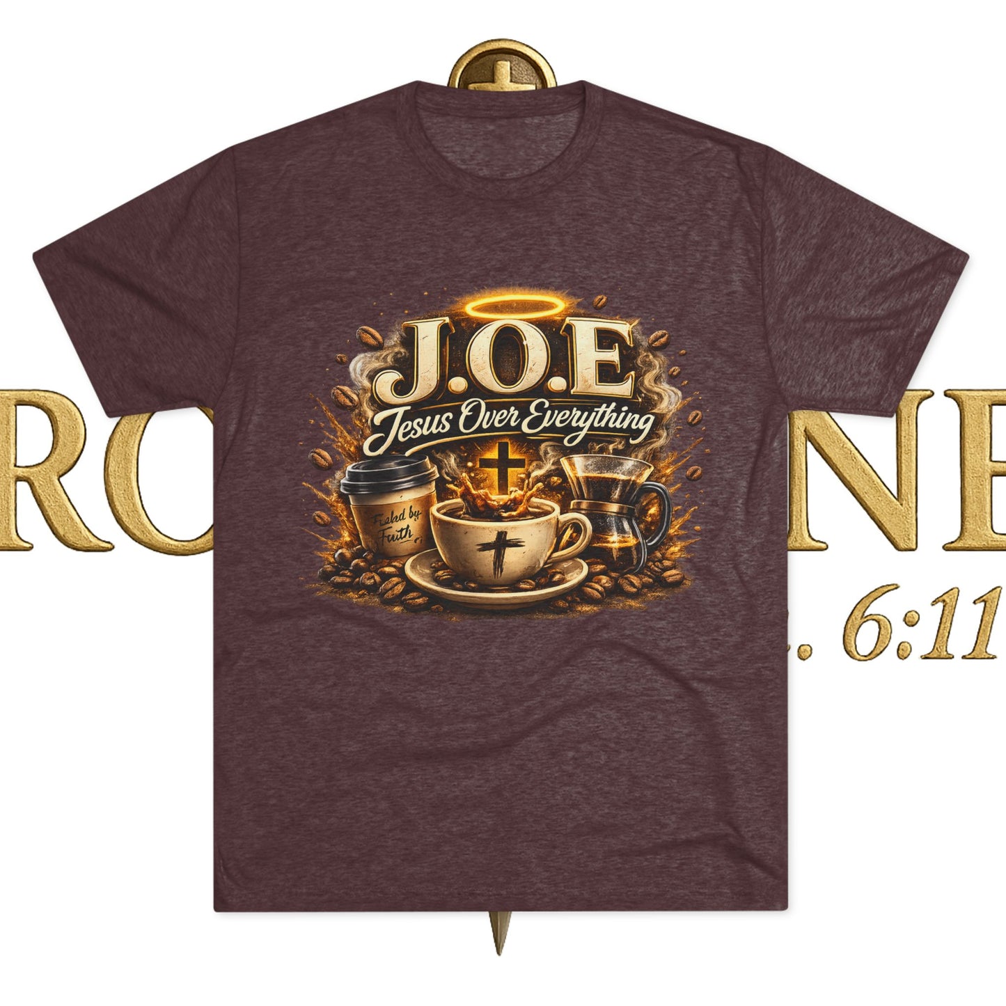Jesus Over Everything Unisex Tri-Blend Crew Tee