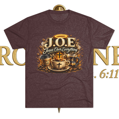 Jesus Over Everything Unisex Tri-Blend Crew Tee