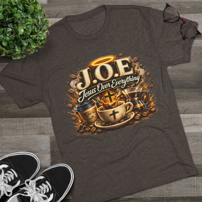 Jesus Over Everything Unisex Tri-Blend Crew Tee