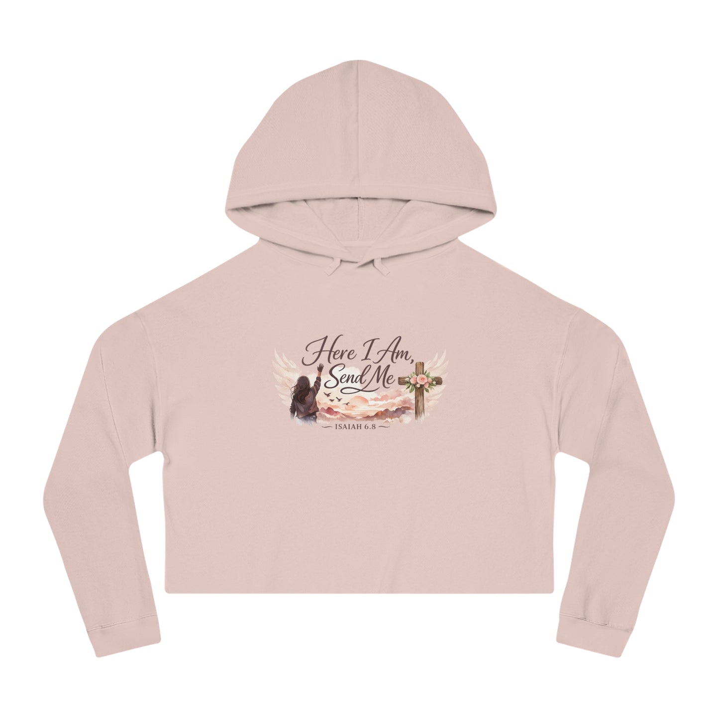 Send Me Women’s Cropped Hooded Sweatshirt