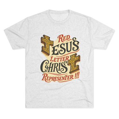 Red Letter Unisex Tri-Blend Crew Tee