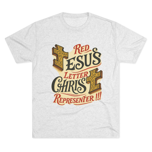 Red Letter Unisex Tri-Blend Crew Tee