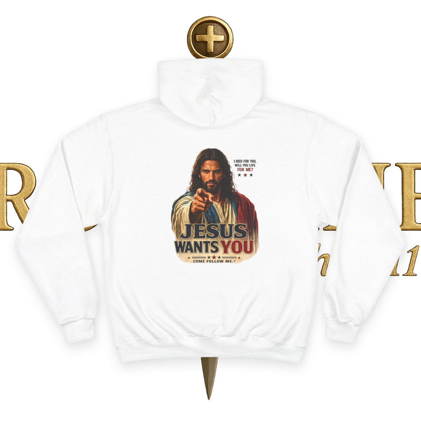Jesus Wants You Champion Hoodie