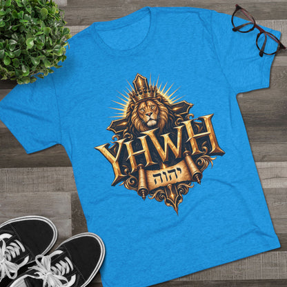 YHWH Unisex Tri-Blend Crew Tee