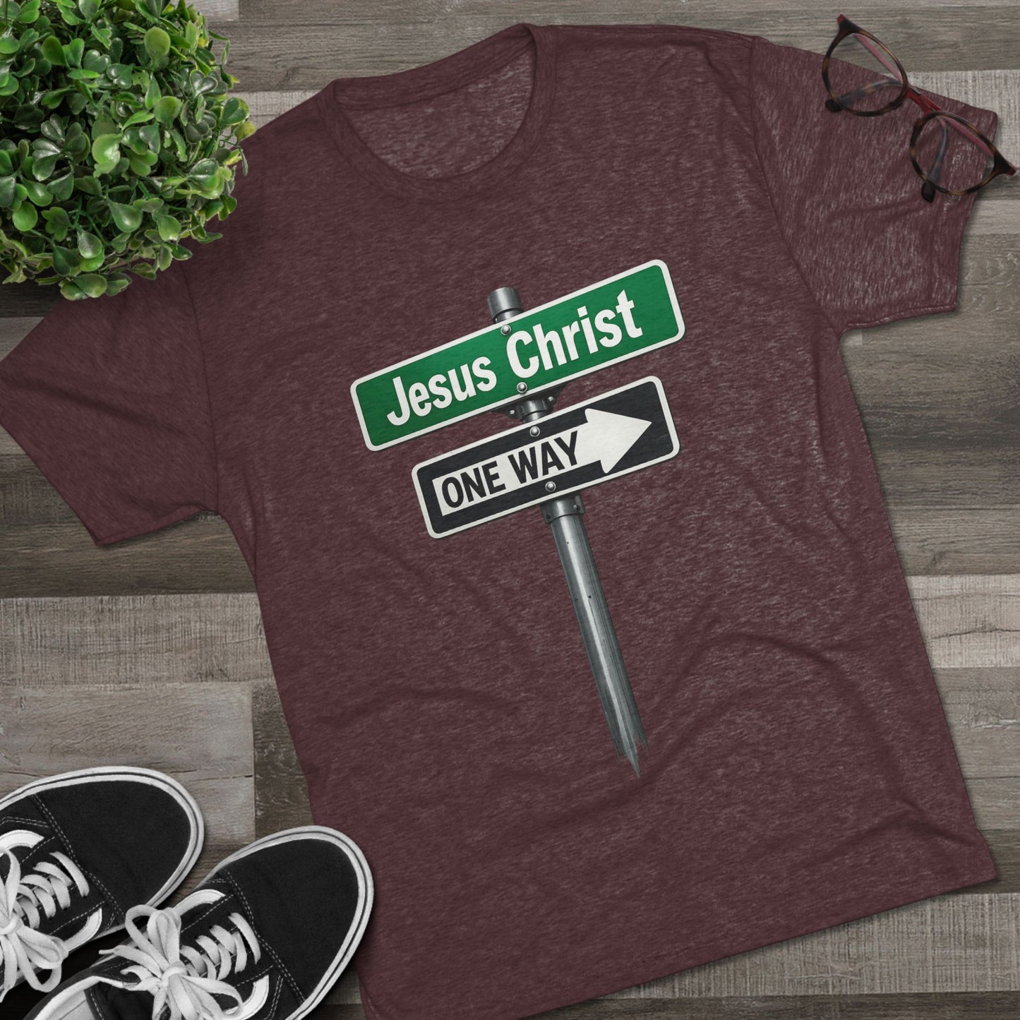 Jesus is The Way Unisex Tri-Blend Crew Tee