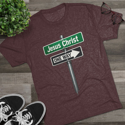 Jesus is The Way Unisex Tri-Blend Crew Tee