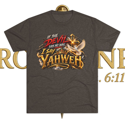 Vintage Yahweh Unisex Tri-Blend Crew Tee