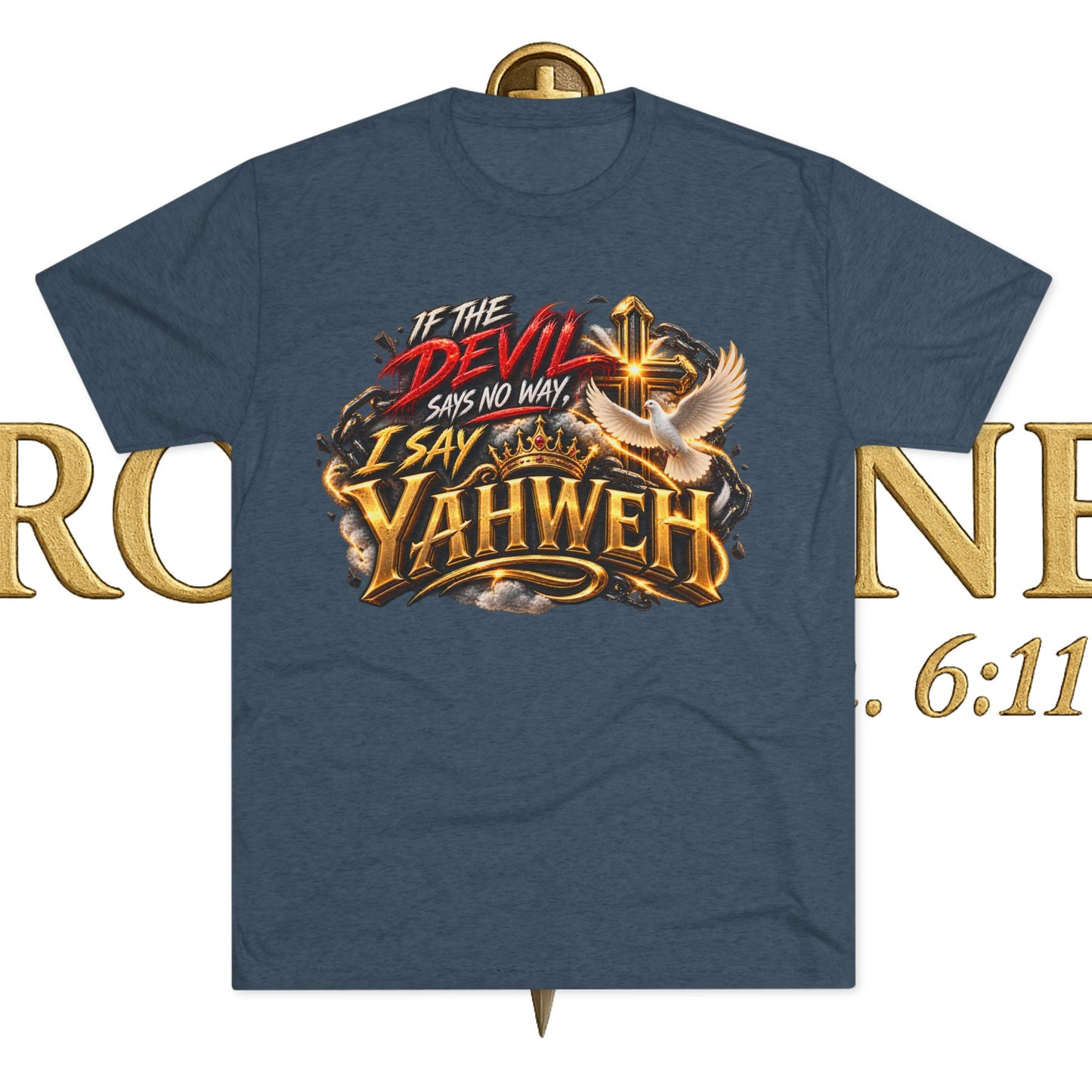 Vintage Yahweh Unisex Tri-Blend Crew Tee