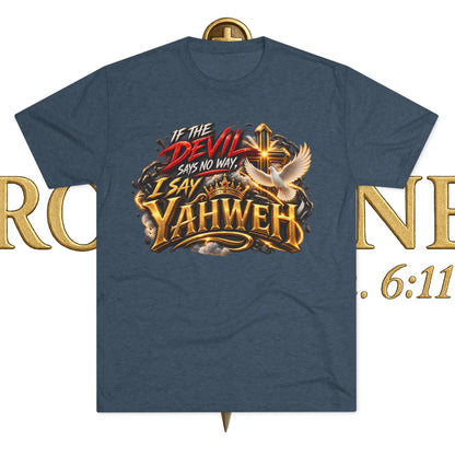Vintage Yahweh Unisex Tri-Blend Crew Tee