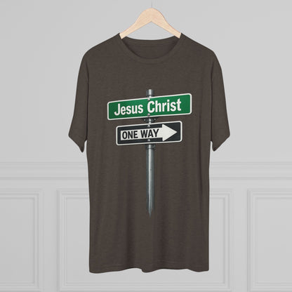 Jesus is The Way Unisex Tri-Blend Crew Tee