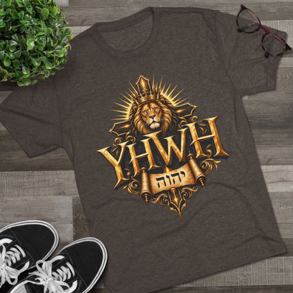 YHWH Unisex Tri-Blend Crew Tee