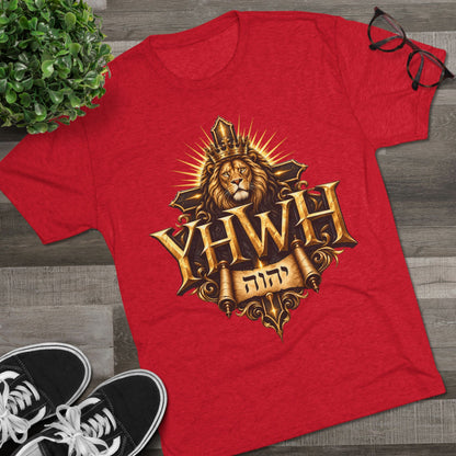 YHWH Unisex Tri-Blend Crew Tee