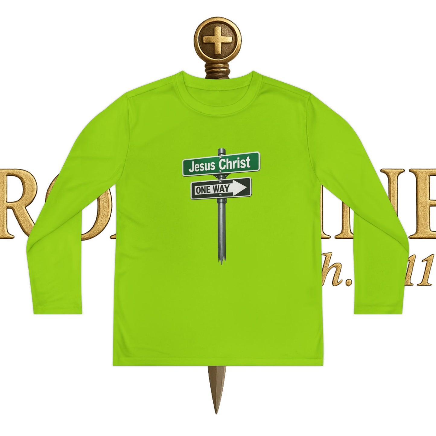 Youth Jesus is The Way Long Sleeve Competitor Tee