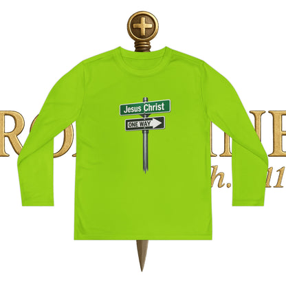 Youth Jesus is The Way Long Sleeve Competitor Tee