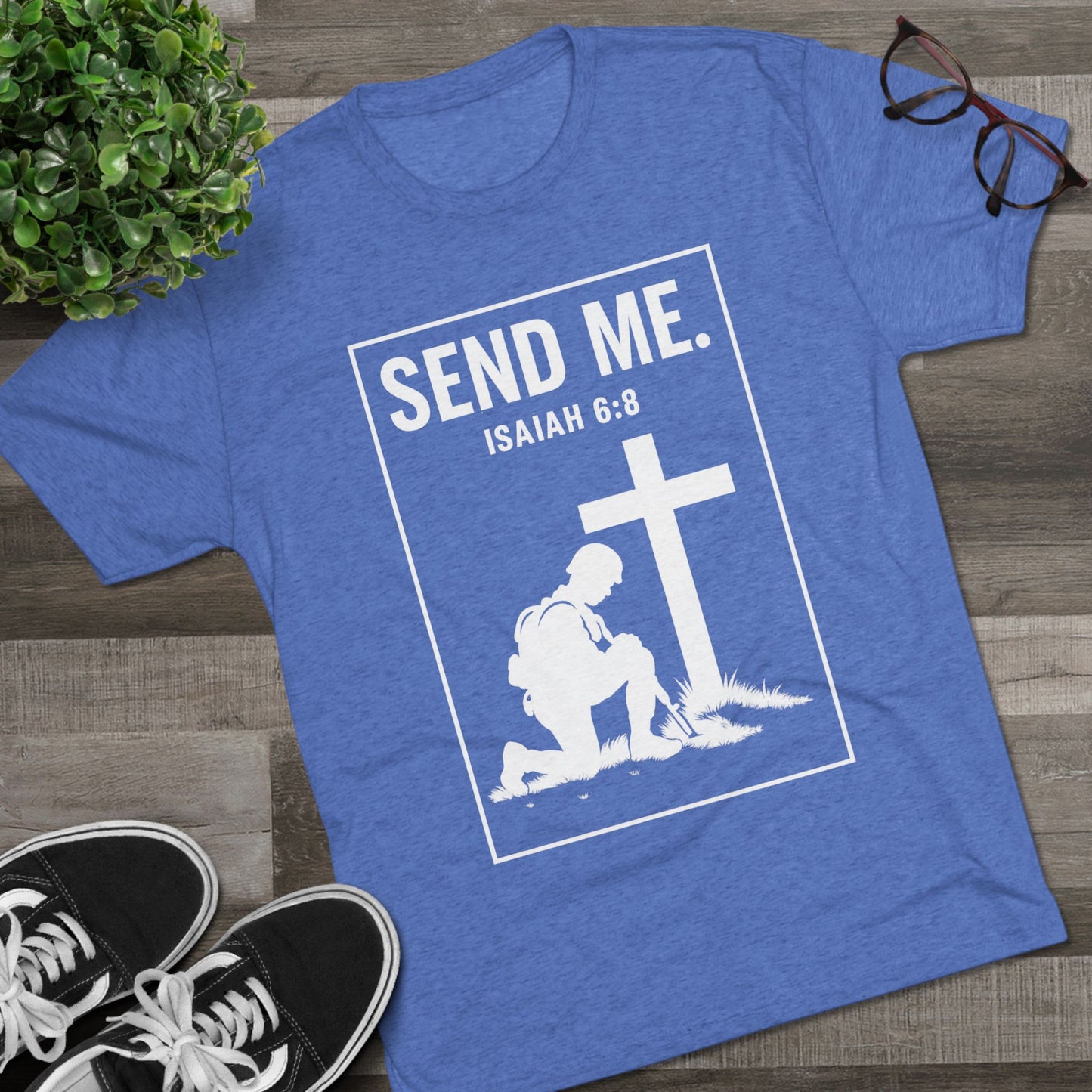 Send Me Unisex Tri-Blend Crew Tee