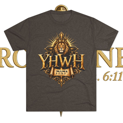 YHWH Unisex Tri-Blend Crew Tee